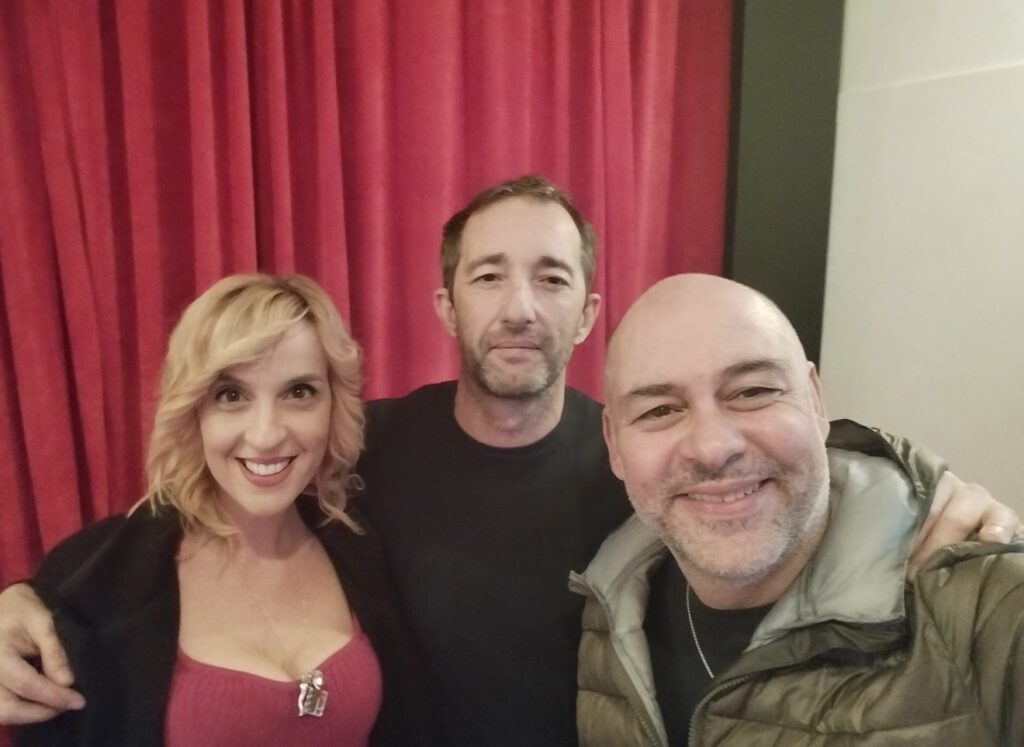 Luca Pennacchioni e Claudia Spedaliere in foto con Claudio Sciara